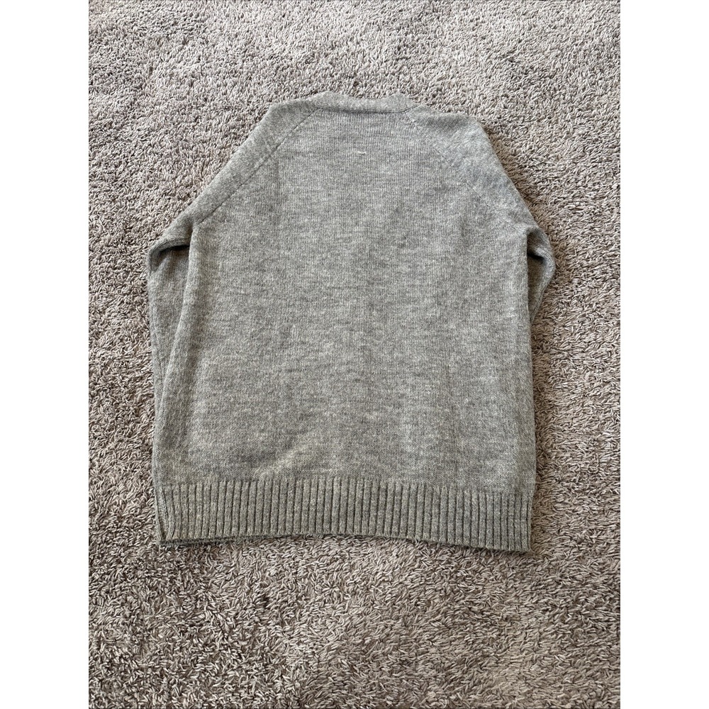 Vintage‎ Men's Alpatex Peru Alpaca Grandpa  Sweater Cardigan V Neck Gray Size M - Picture 8 of 8